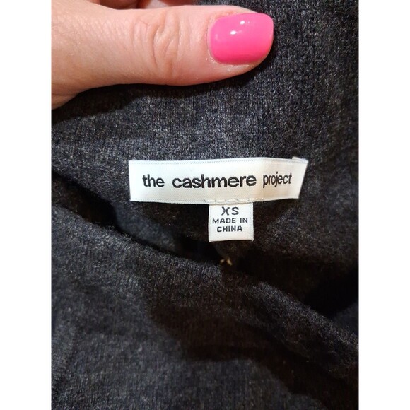 The Cashmere Project Joggers Gray 100% Cashmere Sweatpants Side Stripe XS - Picture 6 of 7